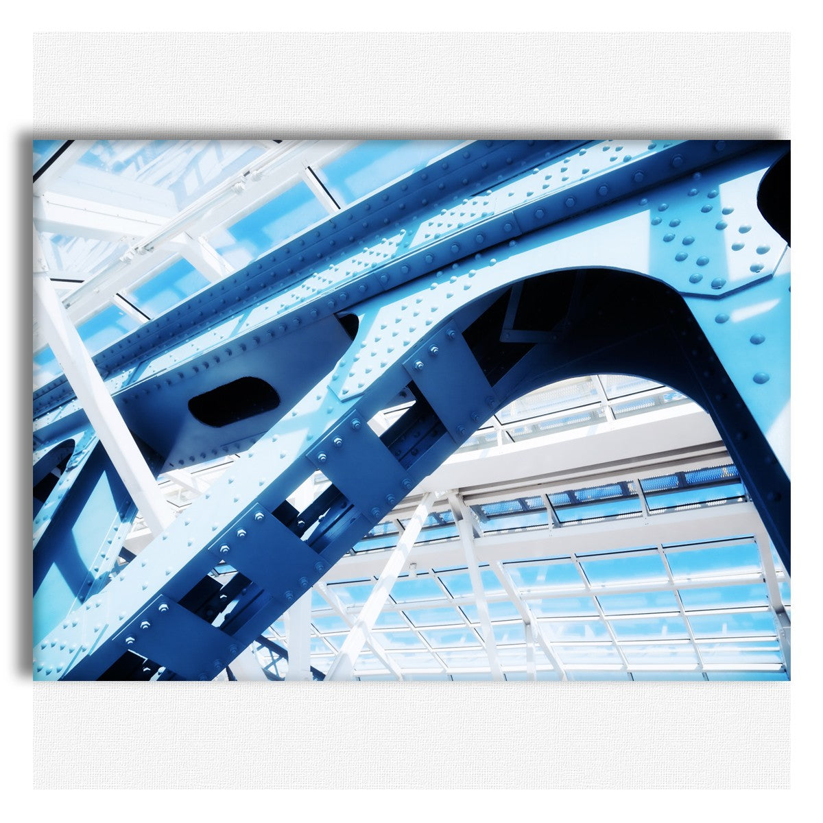 Costruzione astratta moderna - Quadro Canvas su telaio in legno - PlastiWood (14553699)