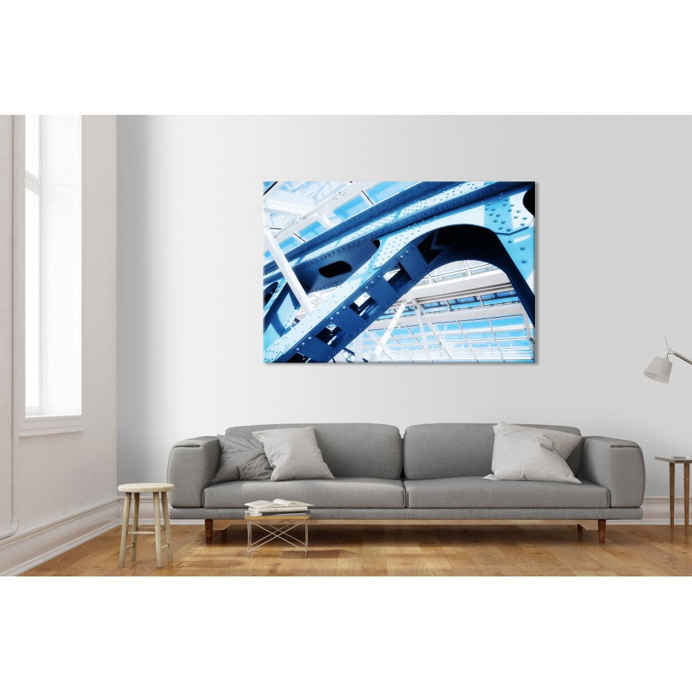 Costruzione astratta moderna - Quadro Canvas su telaio in legno - PlastiWood (14553703)