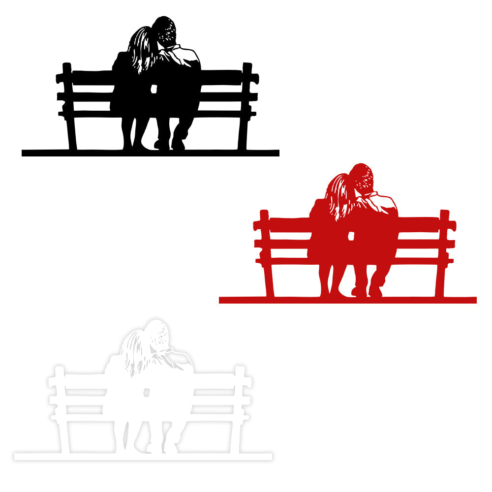 COUPLE - Adesivo murale wall sticker in vinile 55x100 cm - PlastiWood (14553704)