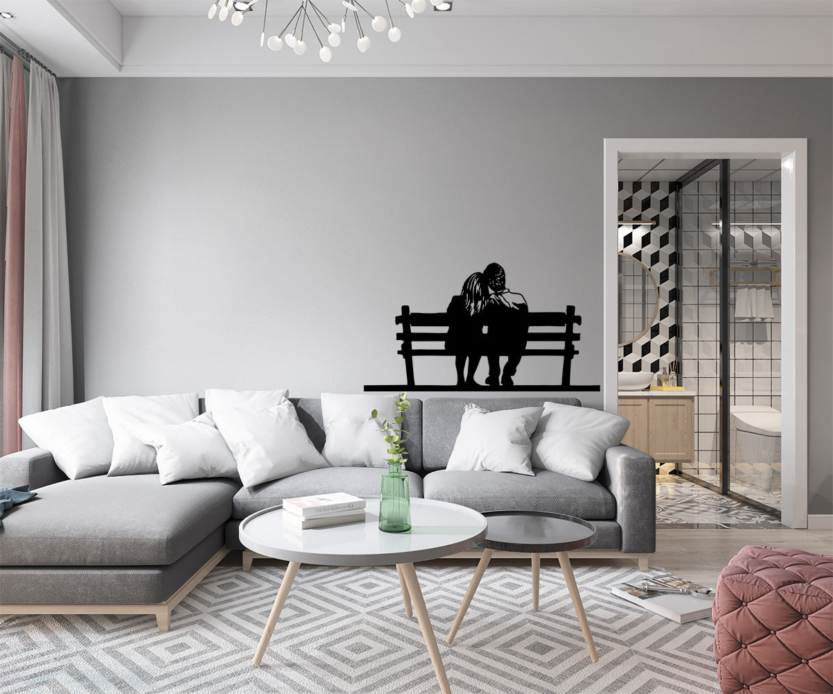 COUPLE - Adesivo murale wall sticker in vinile 55x100 cm - PlastiWood (14553705)