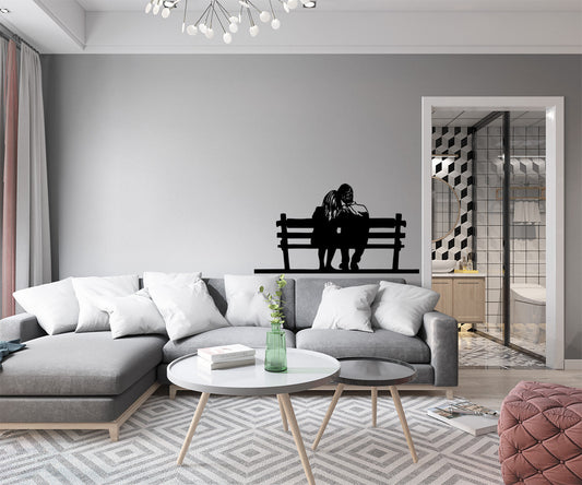 COUPLE - Adesivo murale wall sticker in vinile 55x100 cm - PlastiWood (14553705)