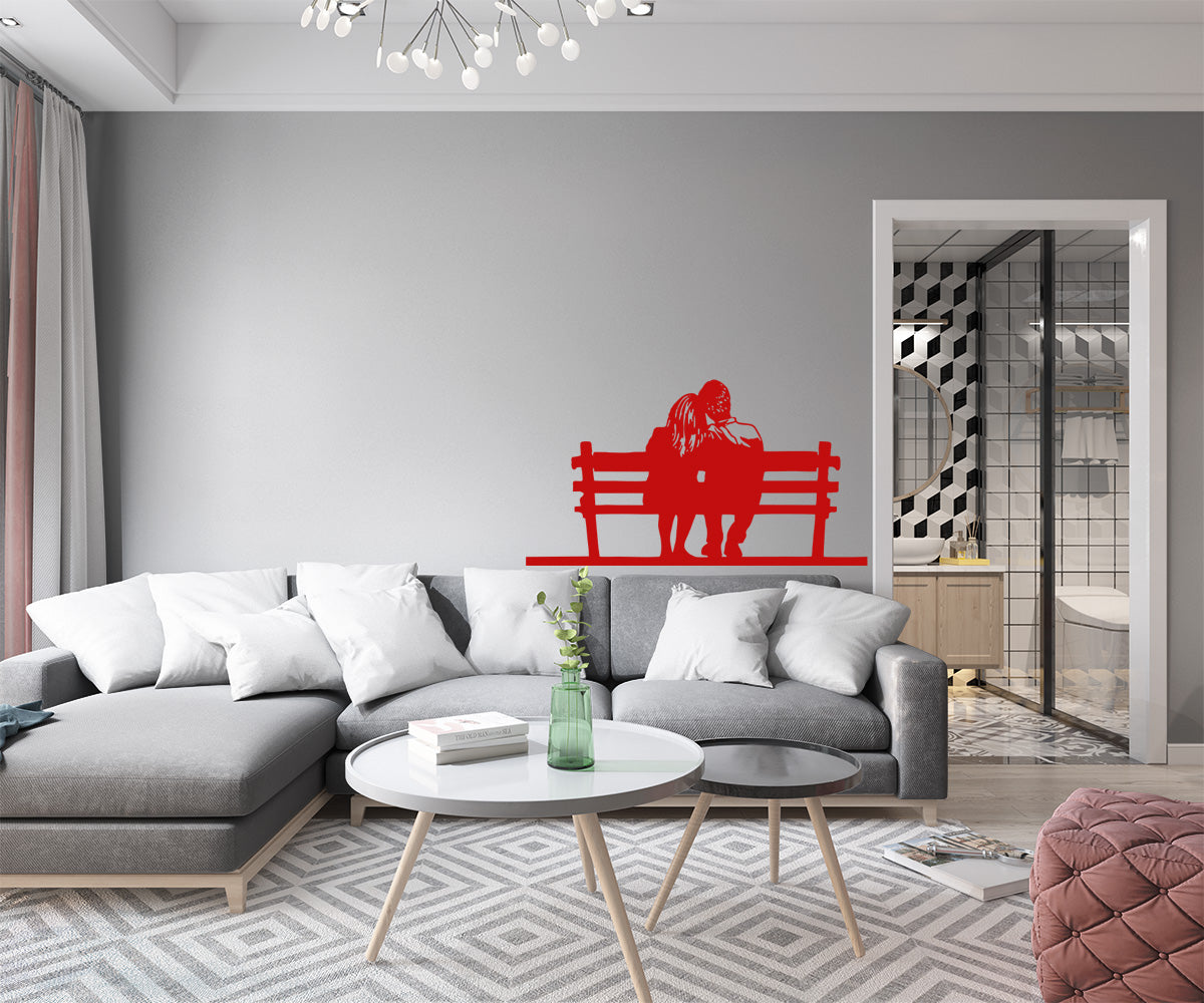 COUPLE - Adesivo murale wall sticker in vinile 55x100 cm - PlastiWood (14553706)