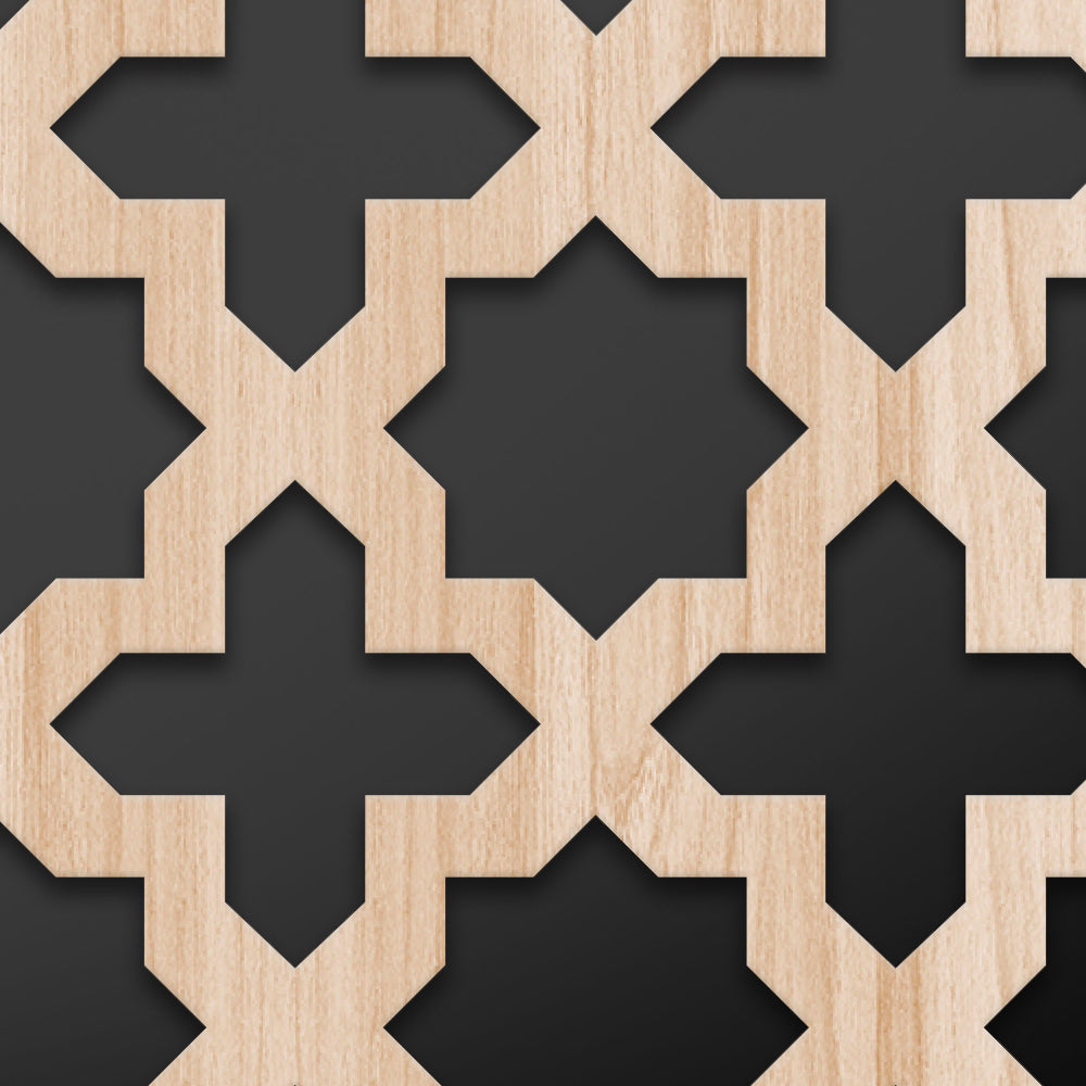 CROSS - Quadro arredo LASERCUT composito Legno e PVC - PlastiWood (14553733)