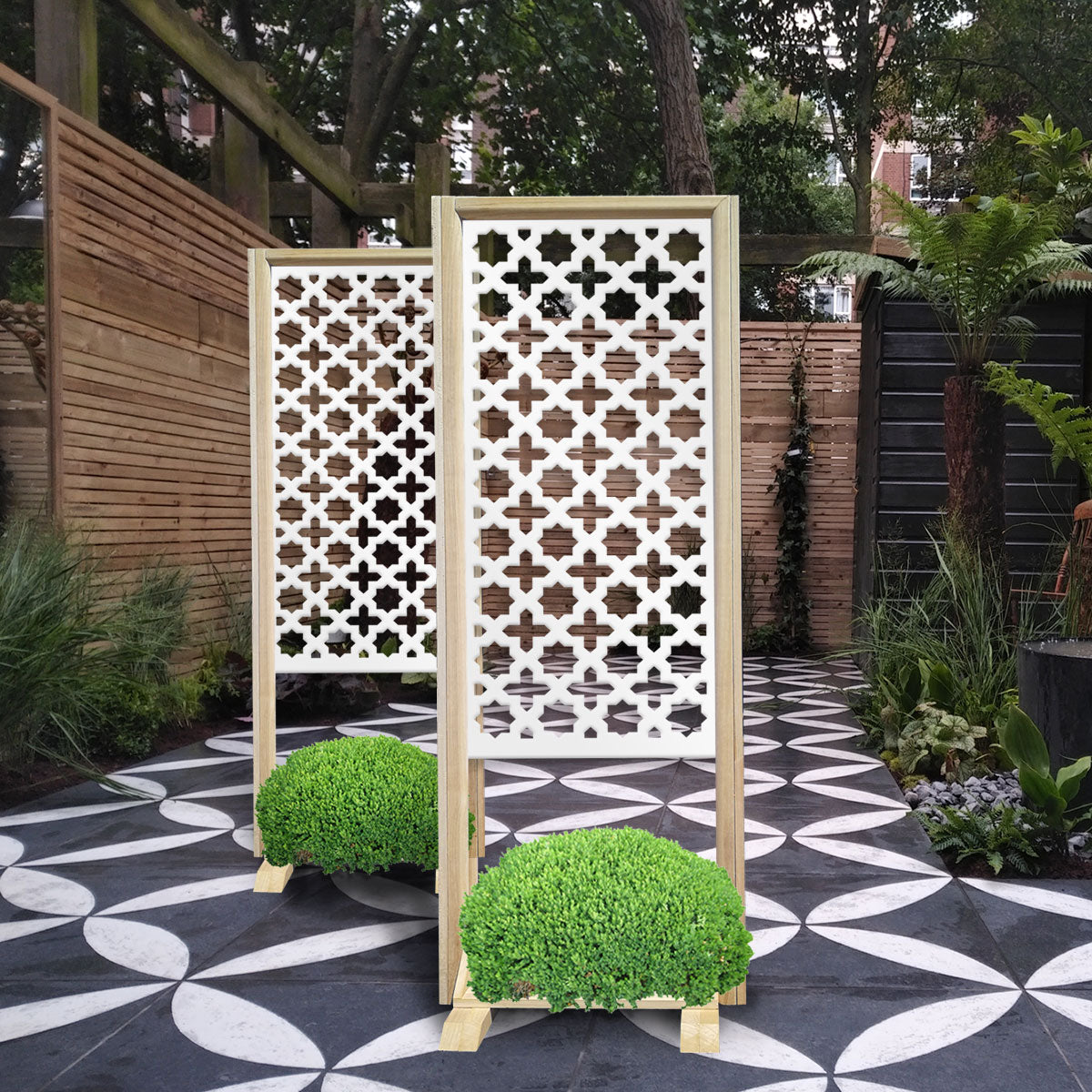 CROSS - Separè - Paravento modulabile - 70x190cm - in Legno e PVC - PlastiWood (14553739)