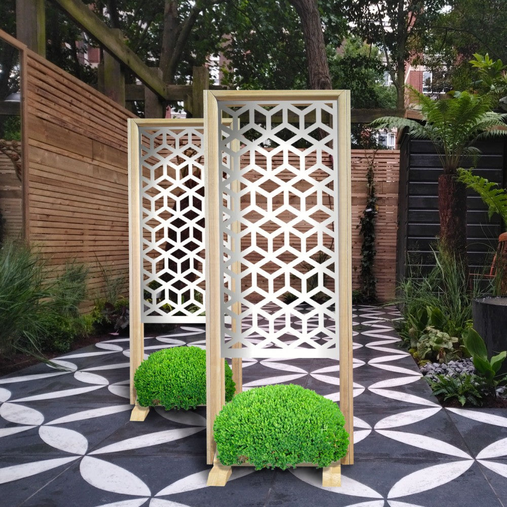 CUBO - Separè - Paravento modulabile - 70x190cm - in Legno e PVC - PlastiWood (14553844)