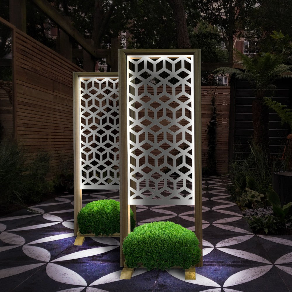 CUBO - Separè - Paravento modulabile - 70x190cm - in Legno e PVC - PlastiWood (14553845)