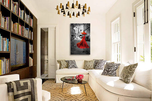 Dans Paris -  Quadro Canvas Contemporaneo su telaio in legno - PlastiWood (14553941)