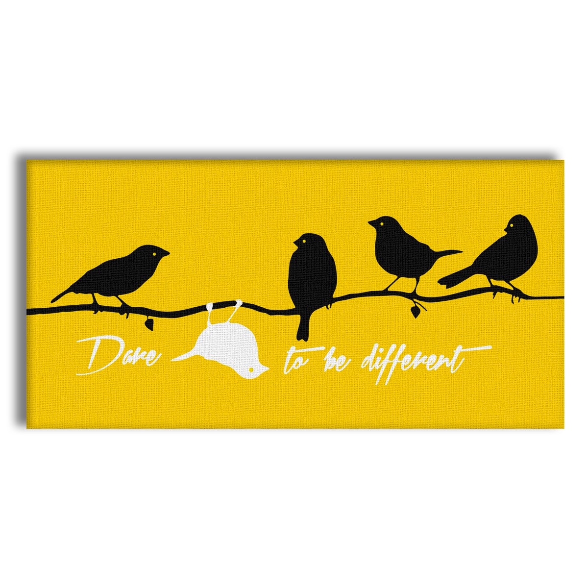 DARE TO BE DIFFERENT Quadro stampa su Canvas montato su telaio in legno - PlastiWood (14553944)