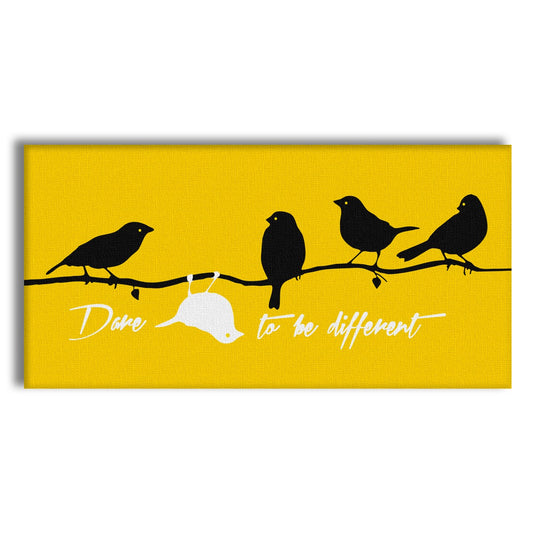 DARE TO BE DIFFERENT Quadro stampa su Canvas montato su telaio in legno - PlastiWood (14553944)