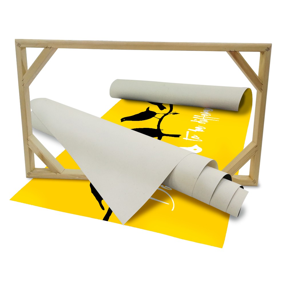 DARE TO BE DIFFERENT Quadro stampa su Canvas montato su telaio in legno - PlastiWood (14553946)