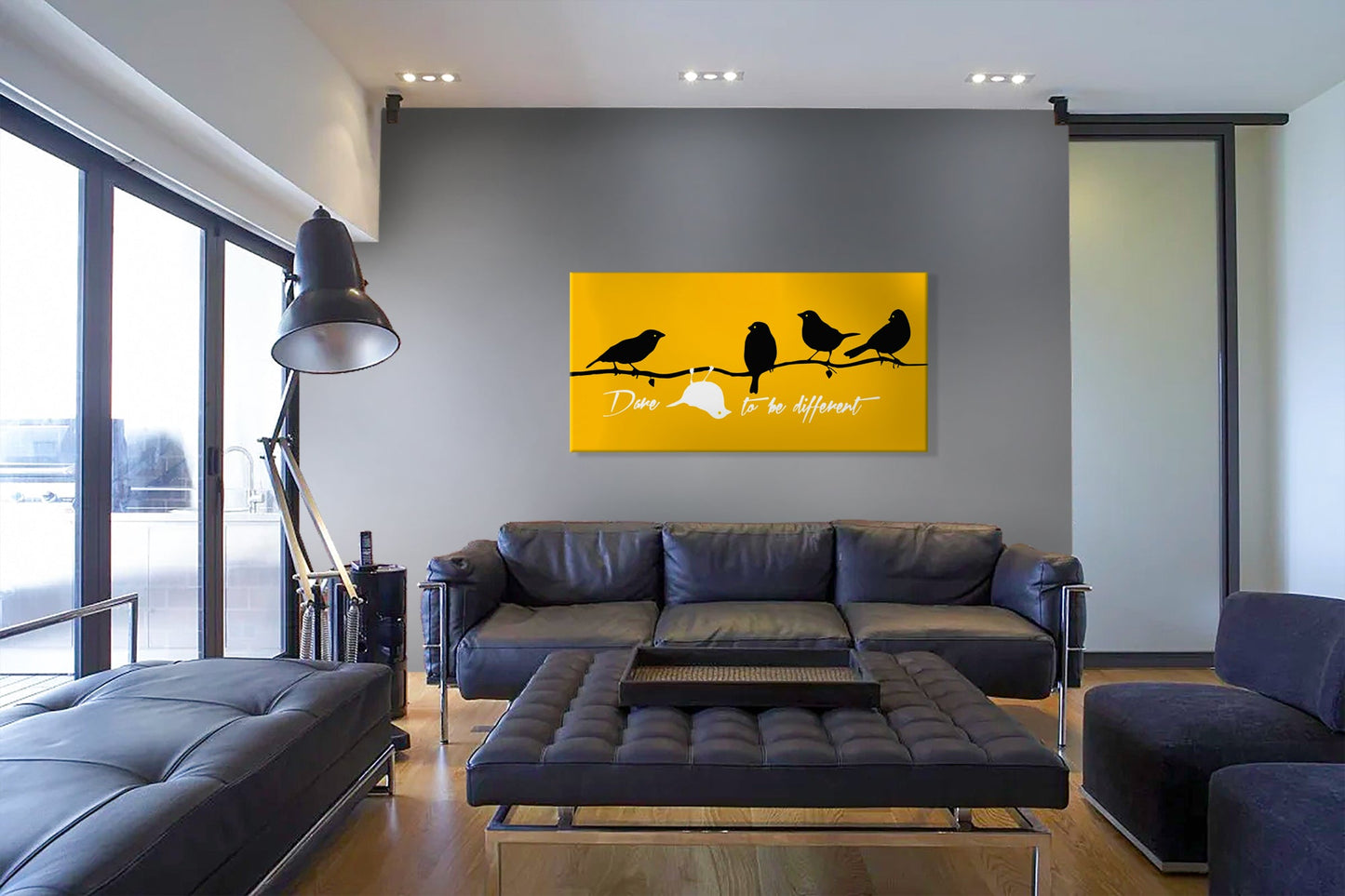 DARE TO BE DIFFERENT Quadro stampa su Canvas montato su telaio in legno - PlastiWood (14553948)