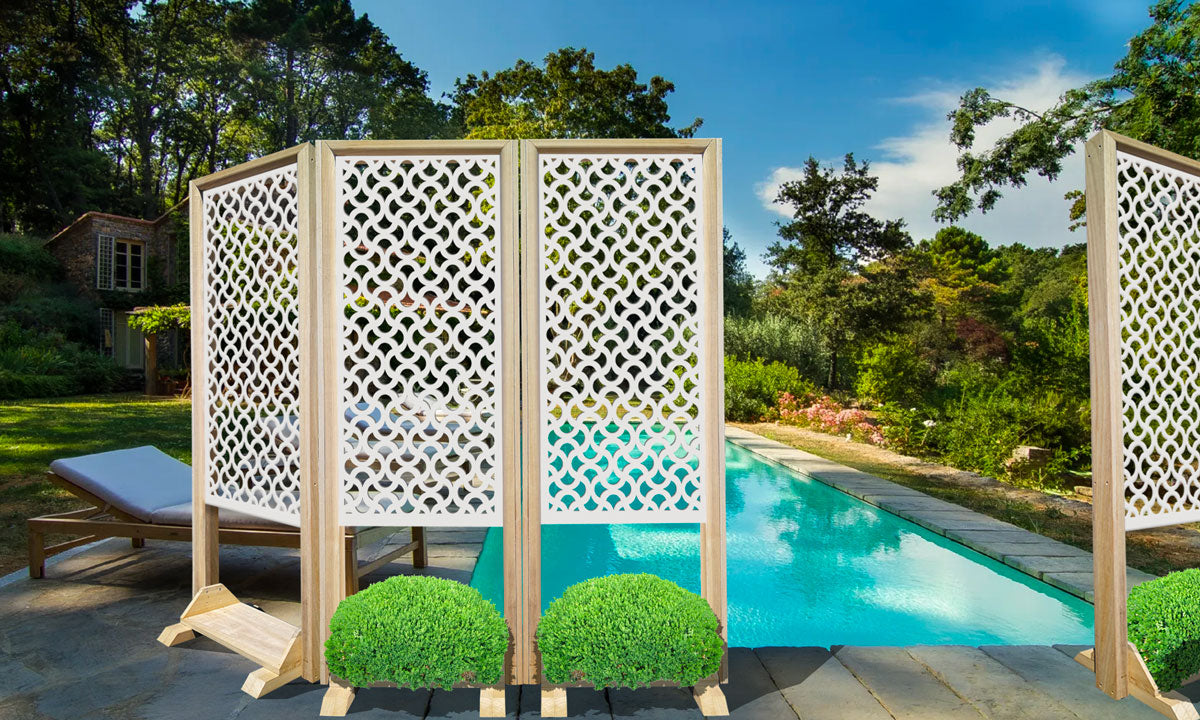 DROPS - Separè - Paravento modulabile - 70x190cm - in Legno e PVC - PlastiWood (14554161)