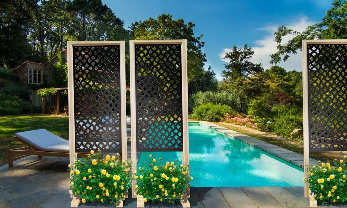 DROPS - Separè - Paravento modulabile - 70x190cm - in Legno e PVC - PlastiWood (14554162)