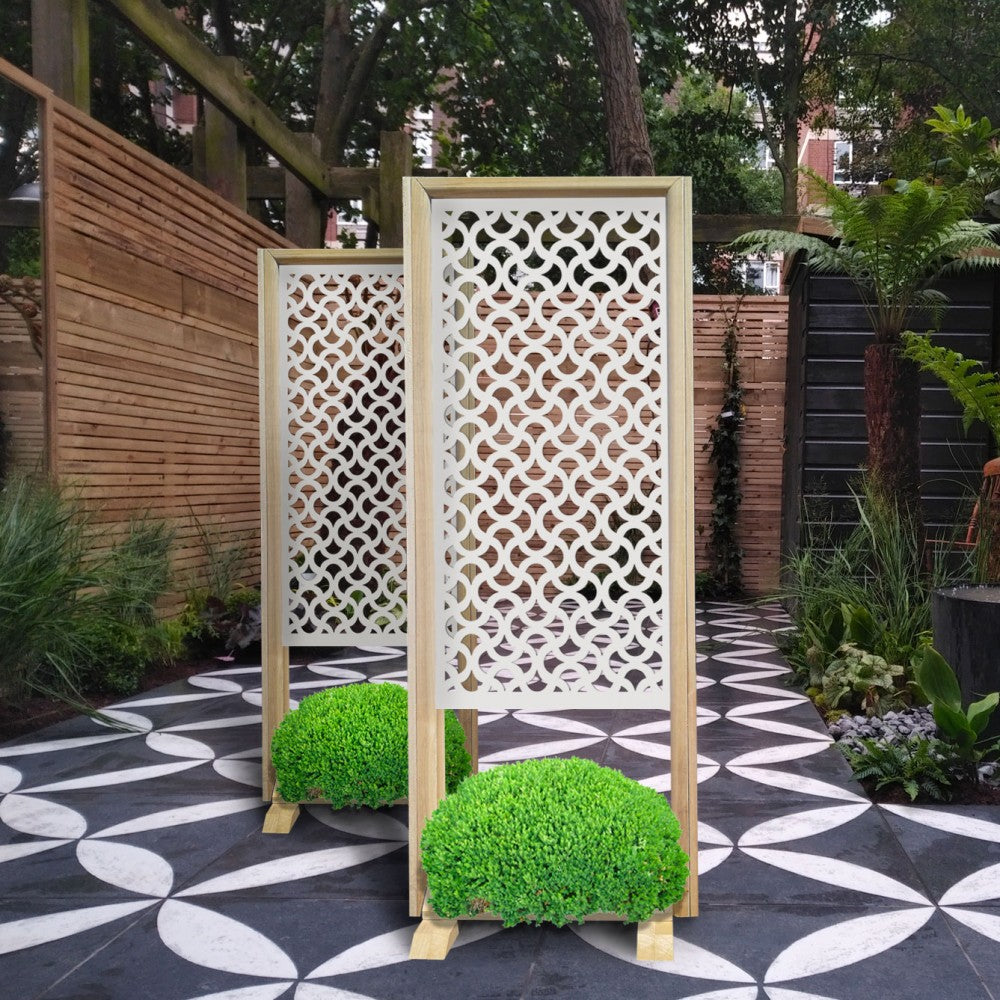 DROPS - Separè - Paravento modulabile - 70x190cm - in Legno e PVC - PlastiWood (14554163)