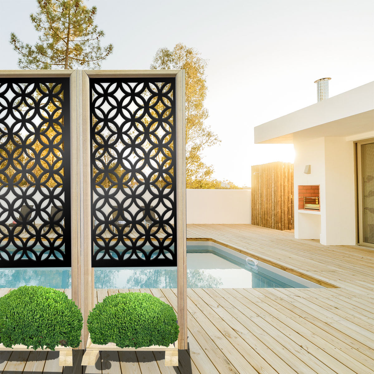 ECLECTIC - Separè - Paravento modulabile - 70x190cm - in Legno e PVC - PlastiWood (14554190)