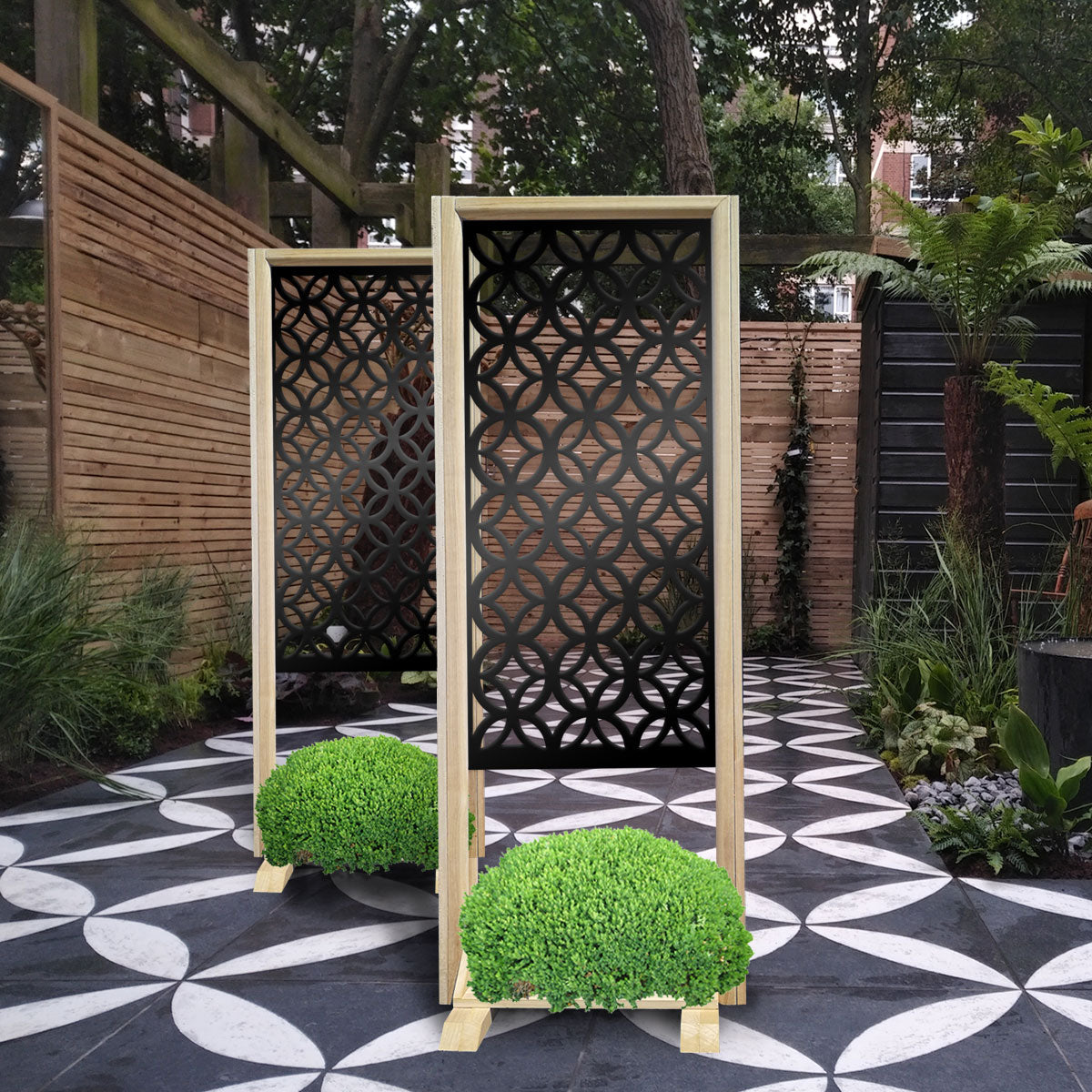 ECLECTIC - Separè - Paravento modulabile - 70x190cm - in Legno e PVC - PlastiWood (14554192)