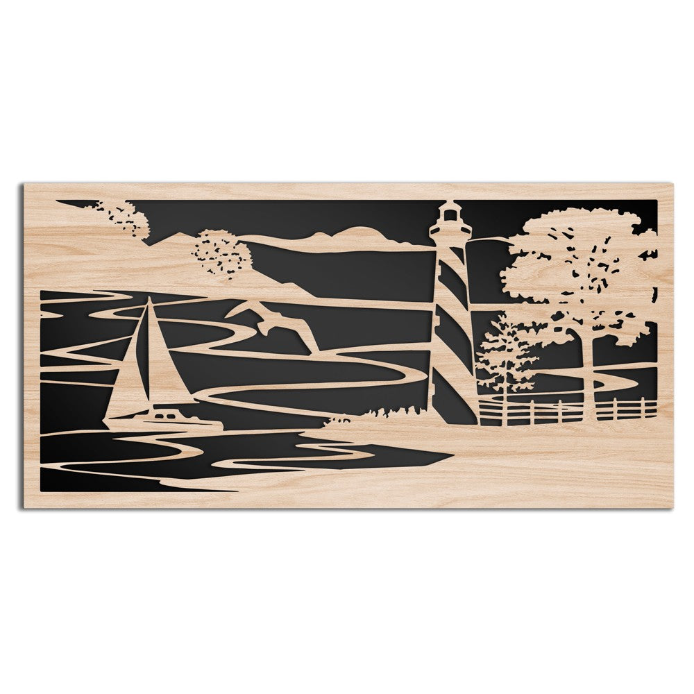 FARO - Quadro arredo LASERCUT composito Legno e PVC - PlastiWood (14554318)