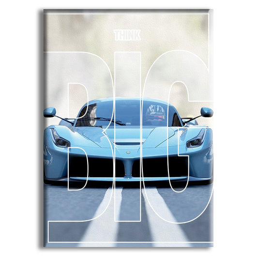 FERRARI - THINK BIG - Quadro stampato su Canvas e montato su telaio in legno - PlastiWood (14554343)