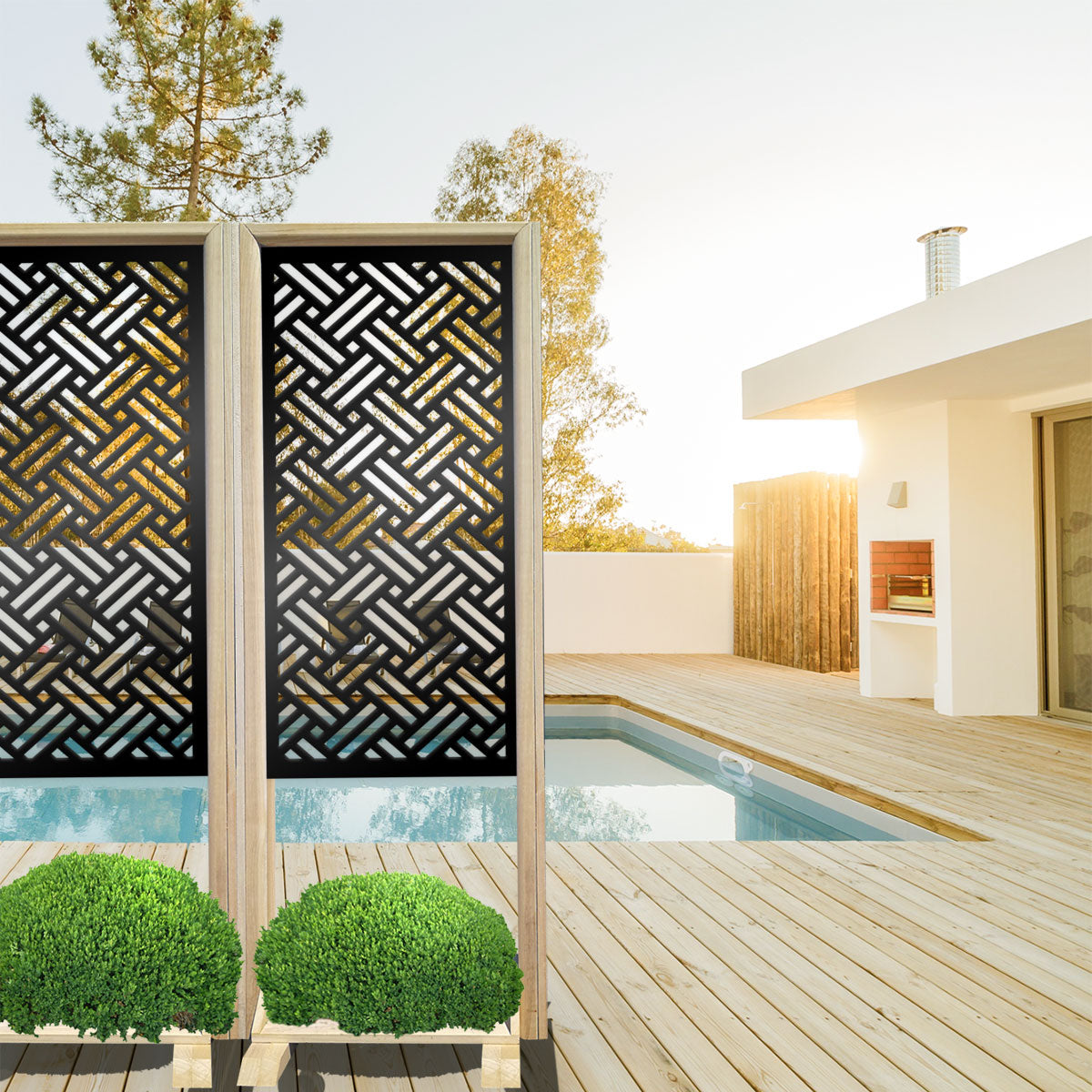 FILOTTO - Separè - Paravento modulabile - 70x190cm - in Legno e PVC - PlastiWood (14554399)