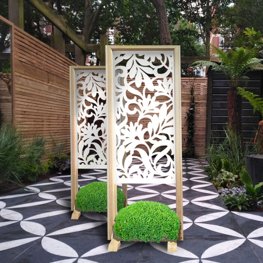 FIORI - Separè - Paravento modulabile - 70x190cm - in Legno e PVC - PlastiWood (14554426)