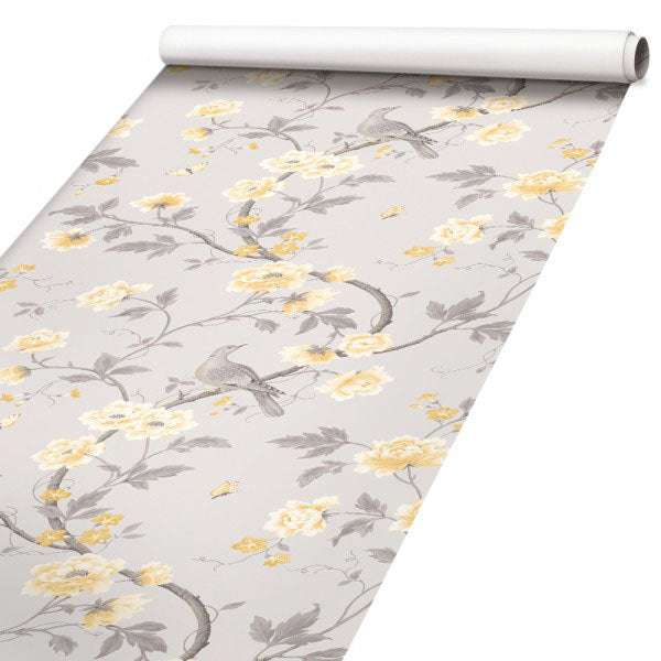 FIORI CON COLOMBE - Pellicola stampata adesiva in PVC finitura opaca - PlastiWood (14554430)
