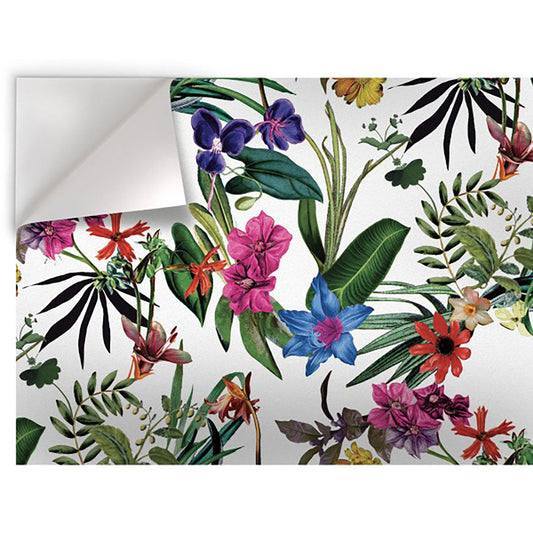 FIORI DIPINTI - Pellicola stampata adesiva in PVC finitura opaca - PlastiWood (14554443)