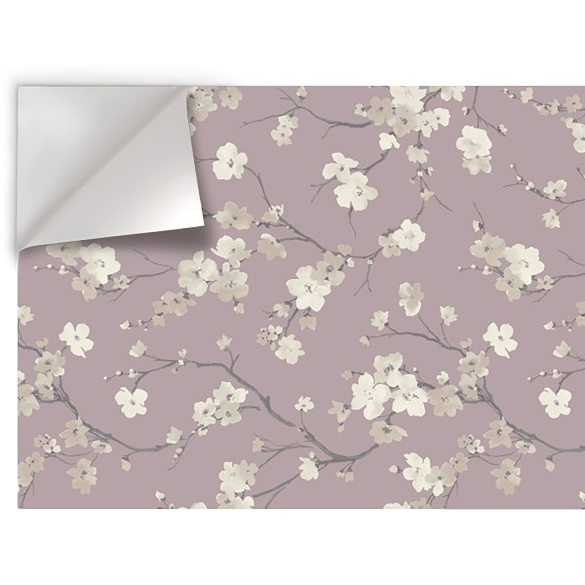 FIORI SU FONDO ROSA - Pellicola stampata adesiva in PVC finitura opaca - PlastiWood (14554448)