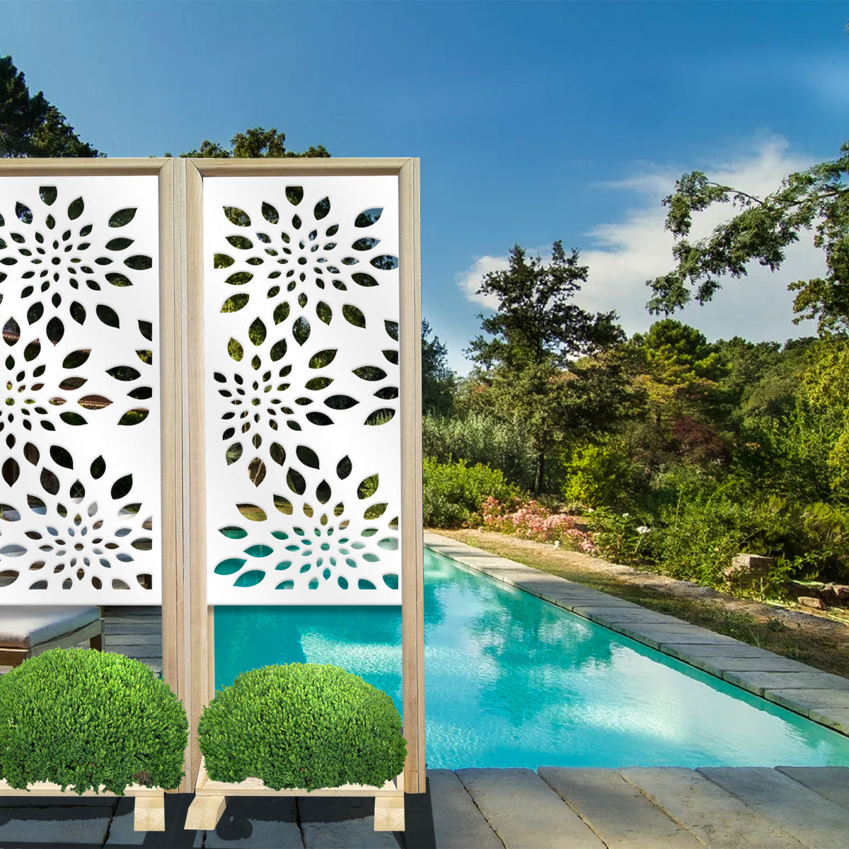 FIREWORKS - Separè - Paravento modulabile - 70x190cm - in Legno e PVC - PlastiWood (14554516)