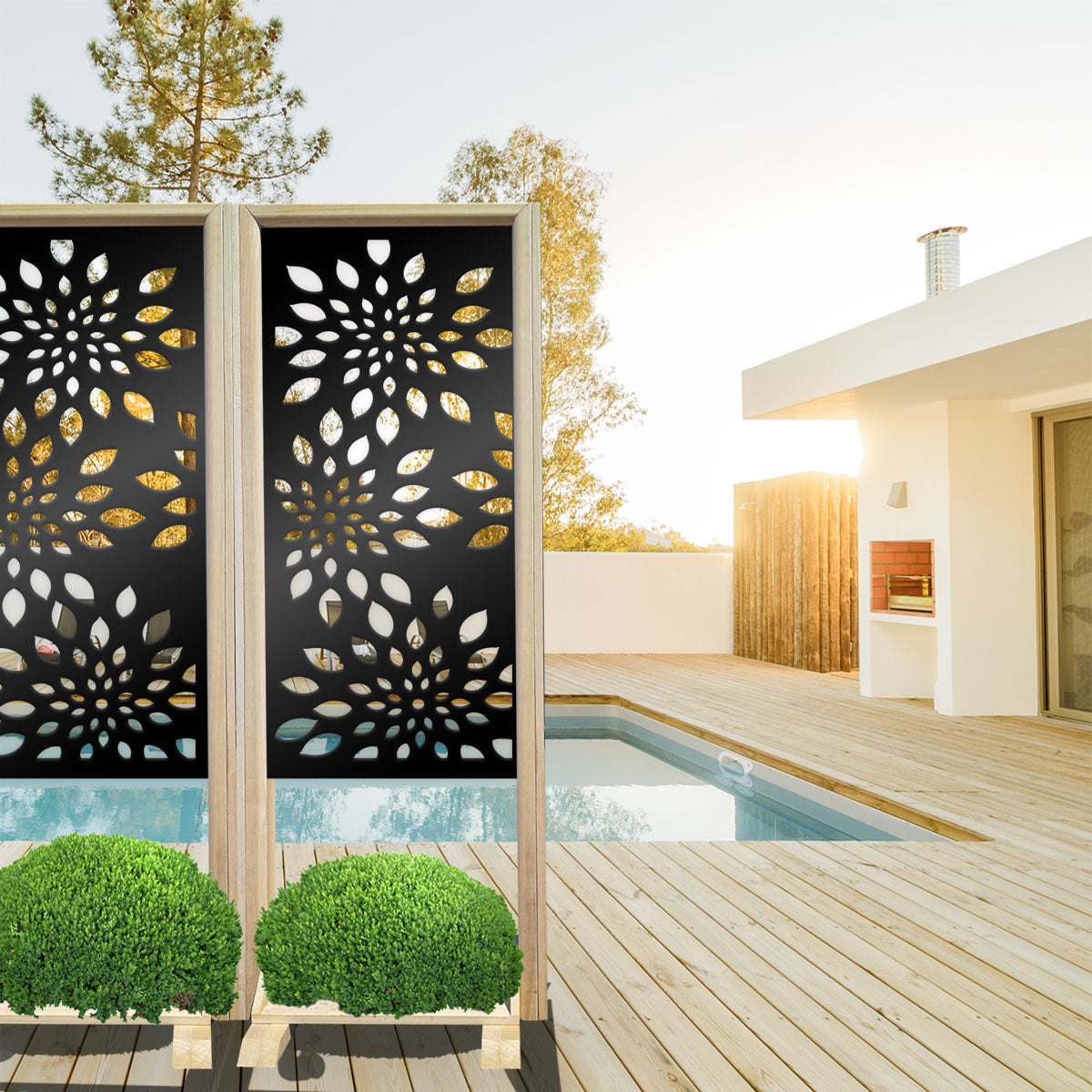FIREWORKS - Separè - Paravento modulabile - 70x190cm - in Legno e PVC - PlastiWood (14554517)