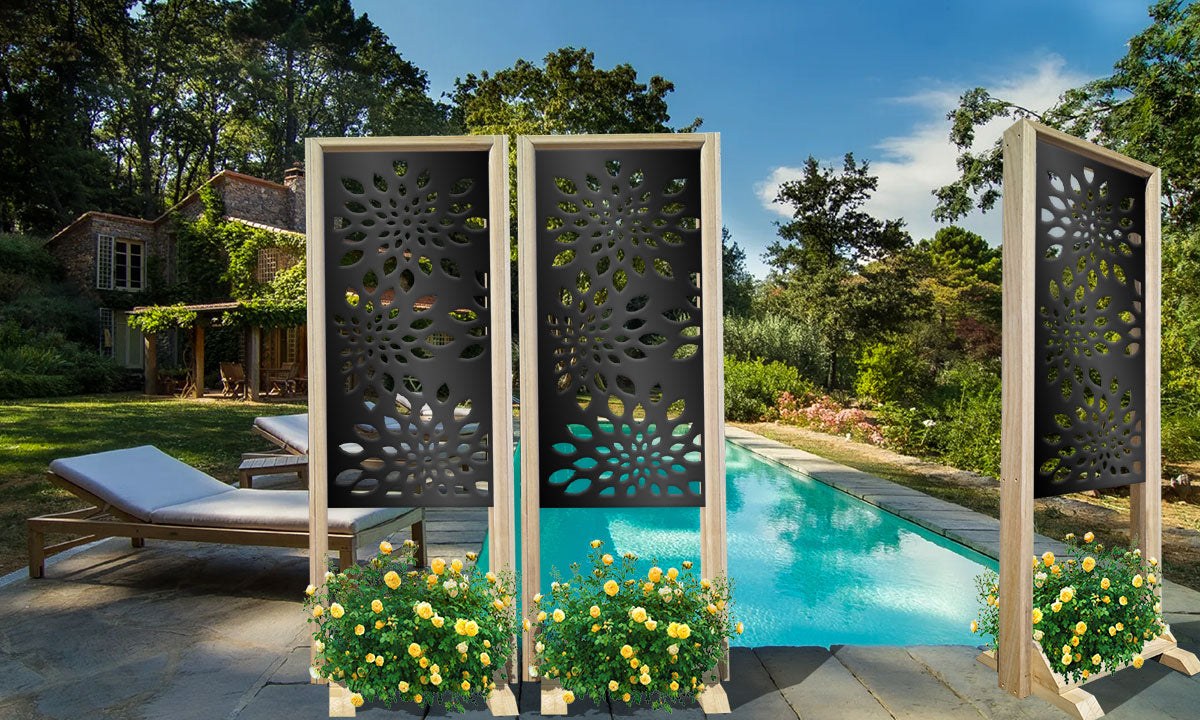 FIREWORKS - Separè - Paravento modulabile - 70x190cm - in Legno e PVC - PlastiWood (14554519)