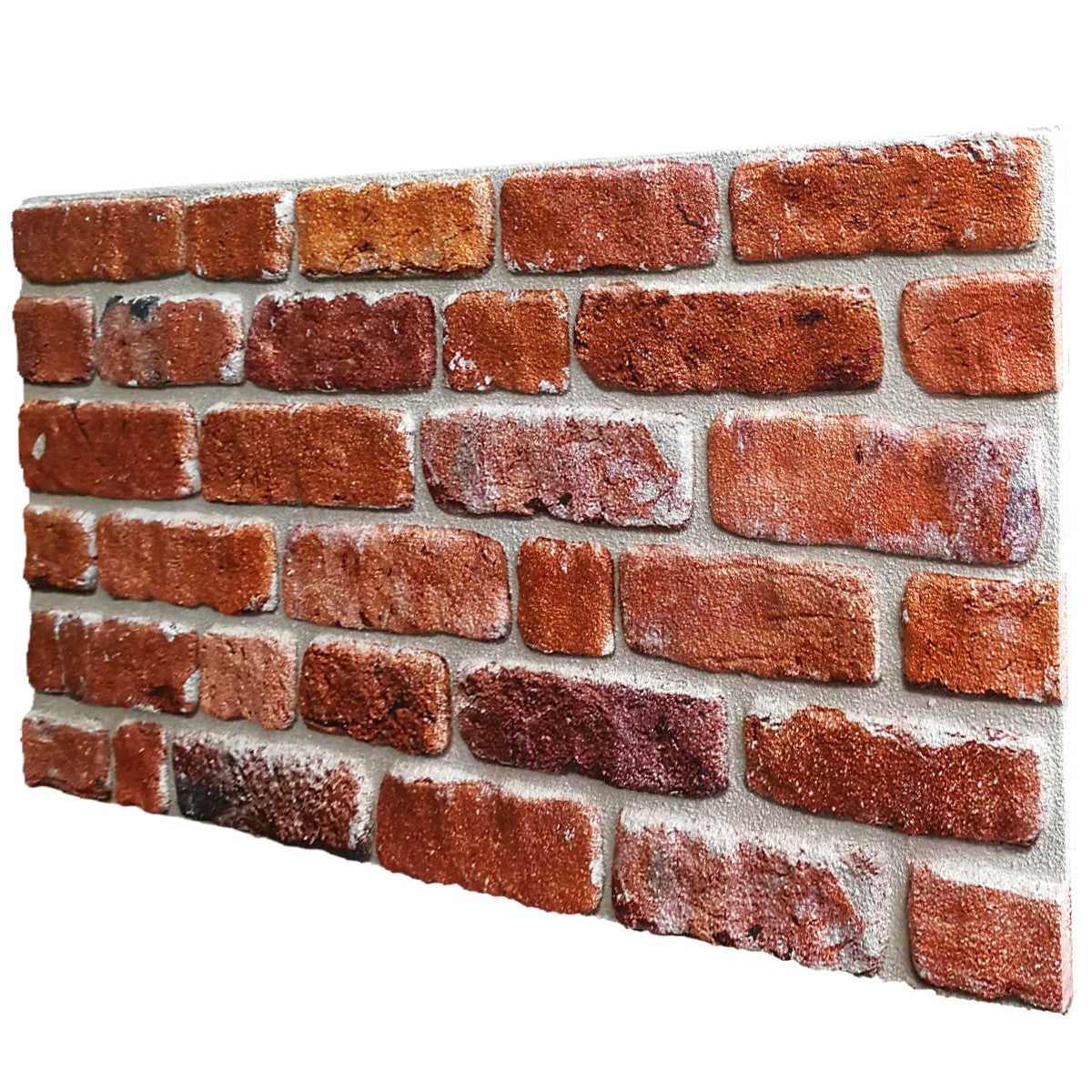 FOCOLARE - pannello finto mattone in EPS Resinato Misura 100x50 Cm spessore 2 cm - PlastiWood (14554613)