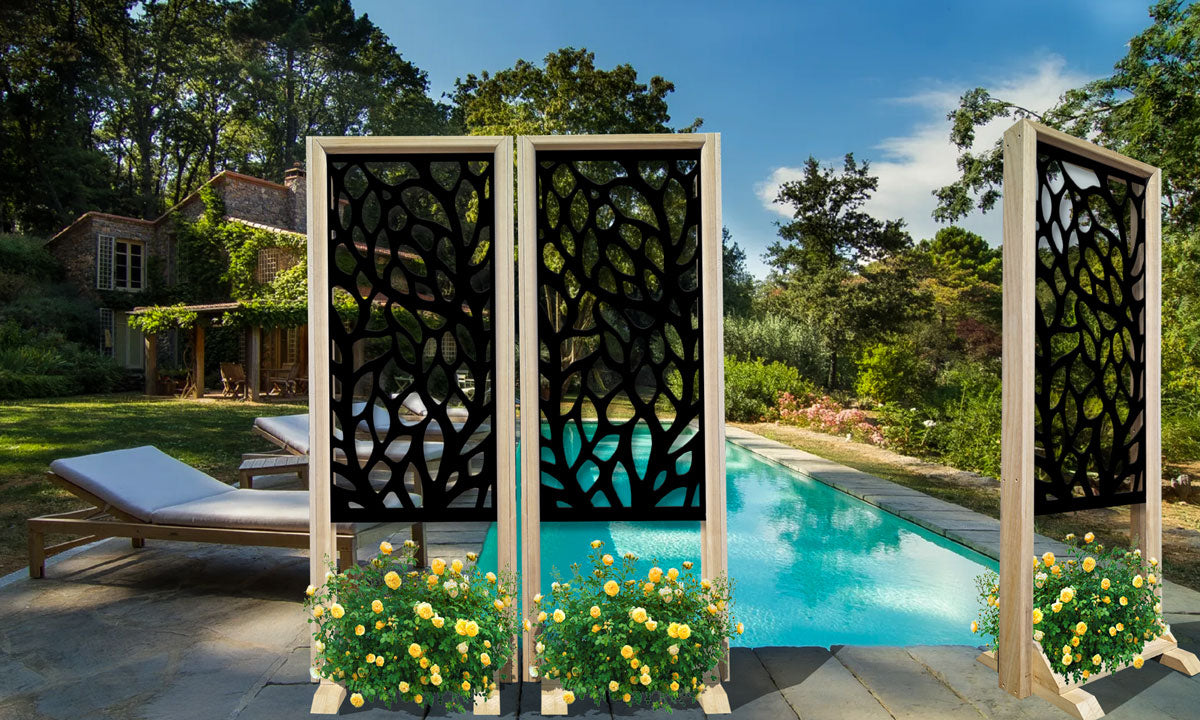 FOGLIE - Separè - Paravento modulabile - 70x190cm - in Legno e PVC - PlastiWood (14554643)