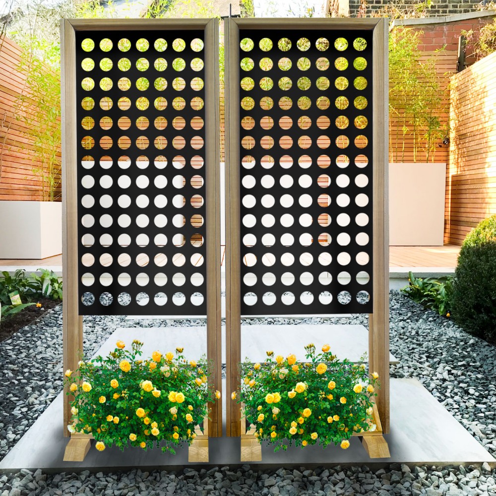 FORI PICCOLI - Separè  - Paravento modulabile - 70x190cm - in Legno e PVC - PlastiWood (14554697)