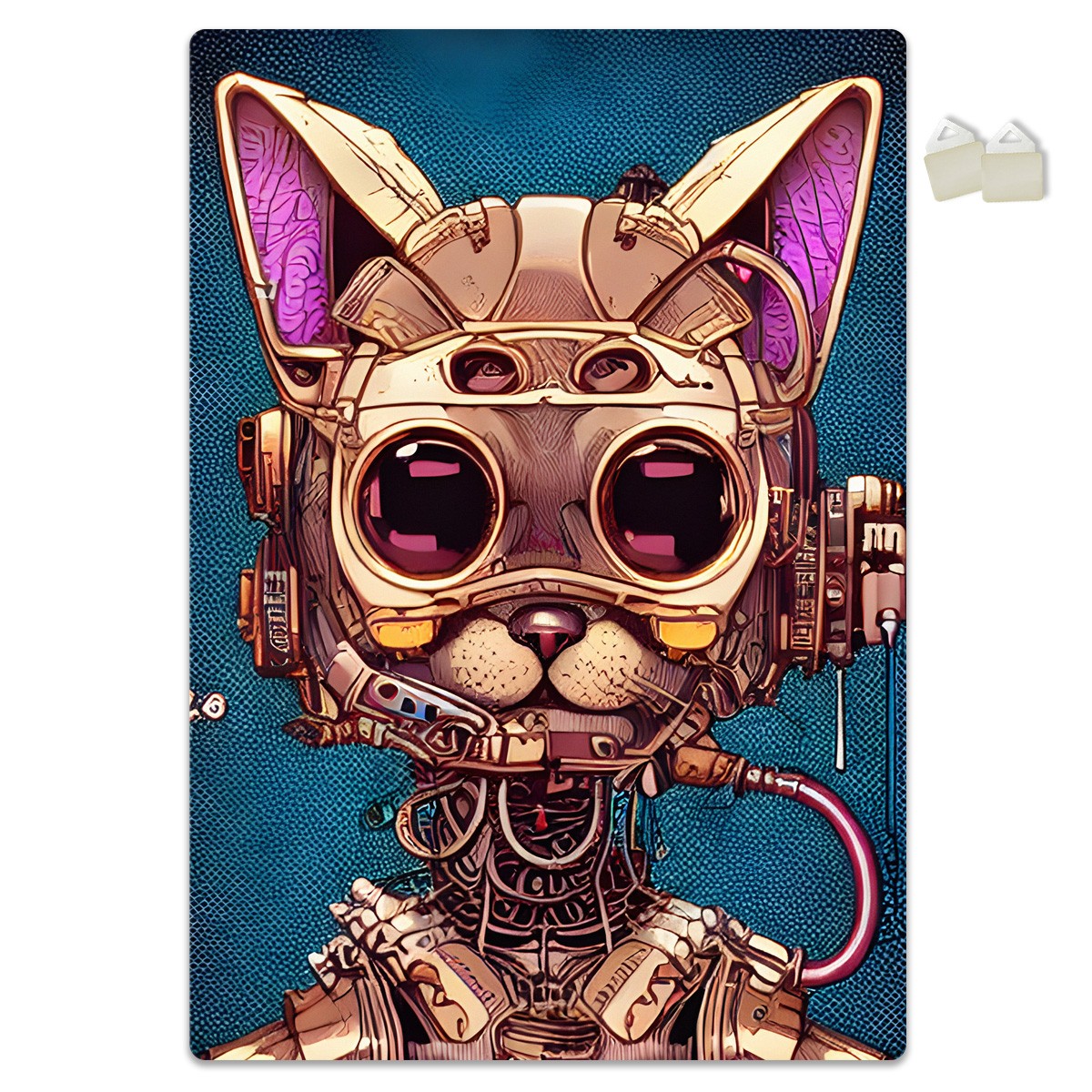 GATTO SPAZIALE - POSTER in PVC da 3mm - PlastiWood (14554754)