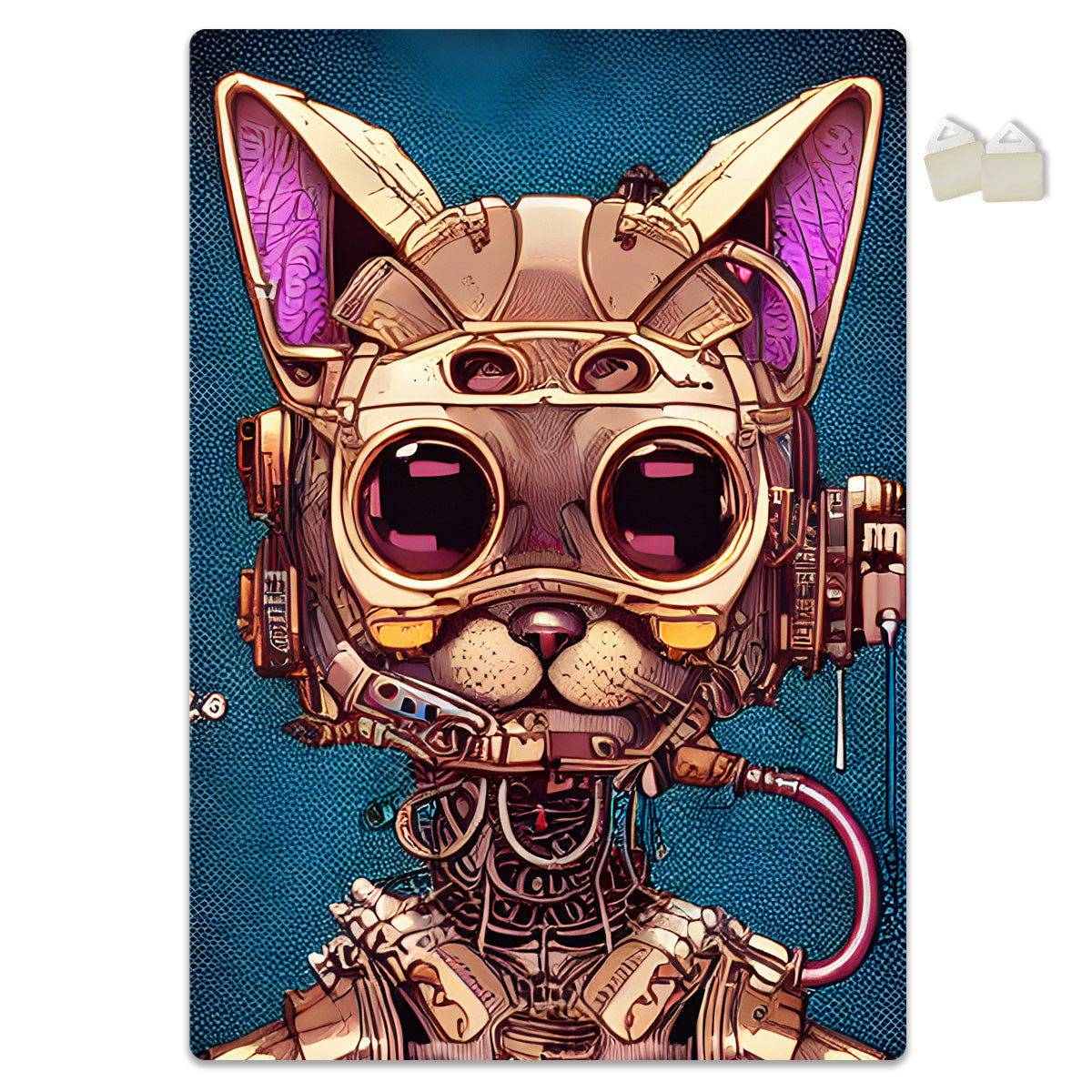 GATTO SPAZIALE - POSTER in PVC da 3mm - PlastiWood (14554756)