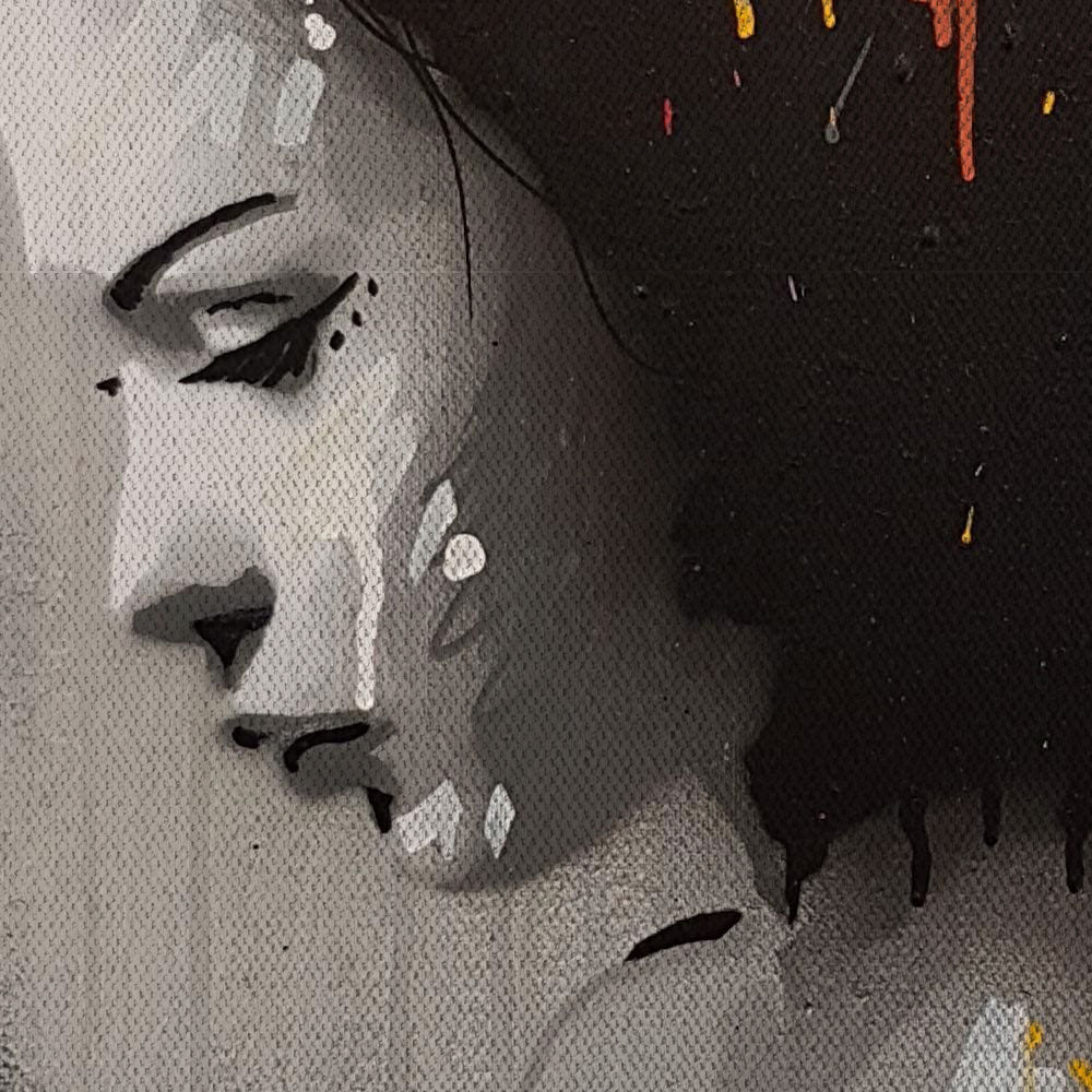 Geisha -  Quadro Canvas Contemporaneo su telaio in legno - PlastiWood (14554761)