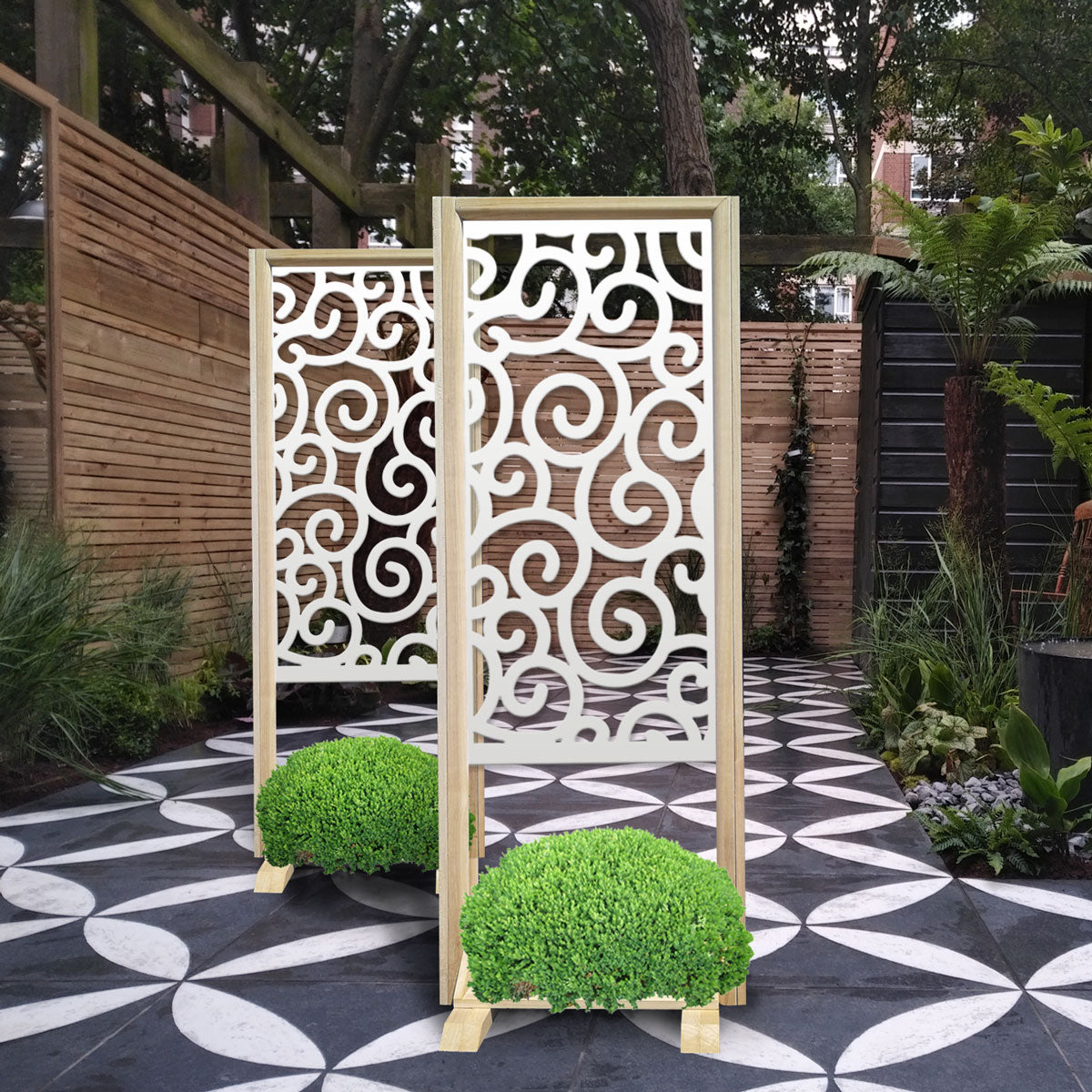 GHIRIGORI - Separè  - Paravento modulabile - 70x190cm - in Legno e PVC - PlastiWood (14554790)