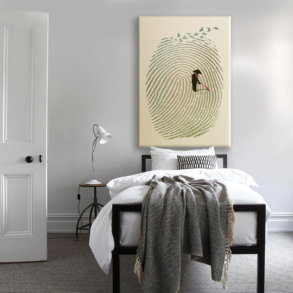 GIARDINO ZEN - Impronta - Quadro stampato su Tela e montato su telaio in legno - PlastiWood (14554805)