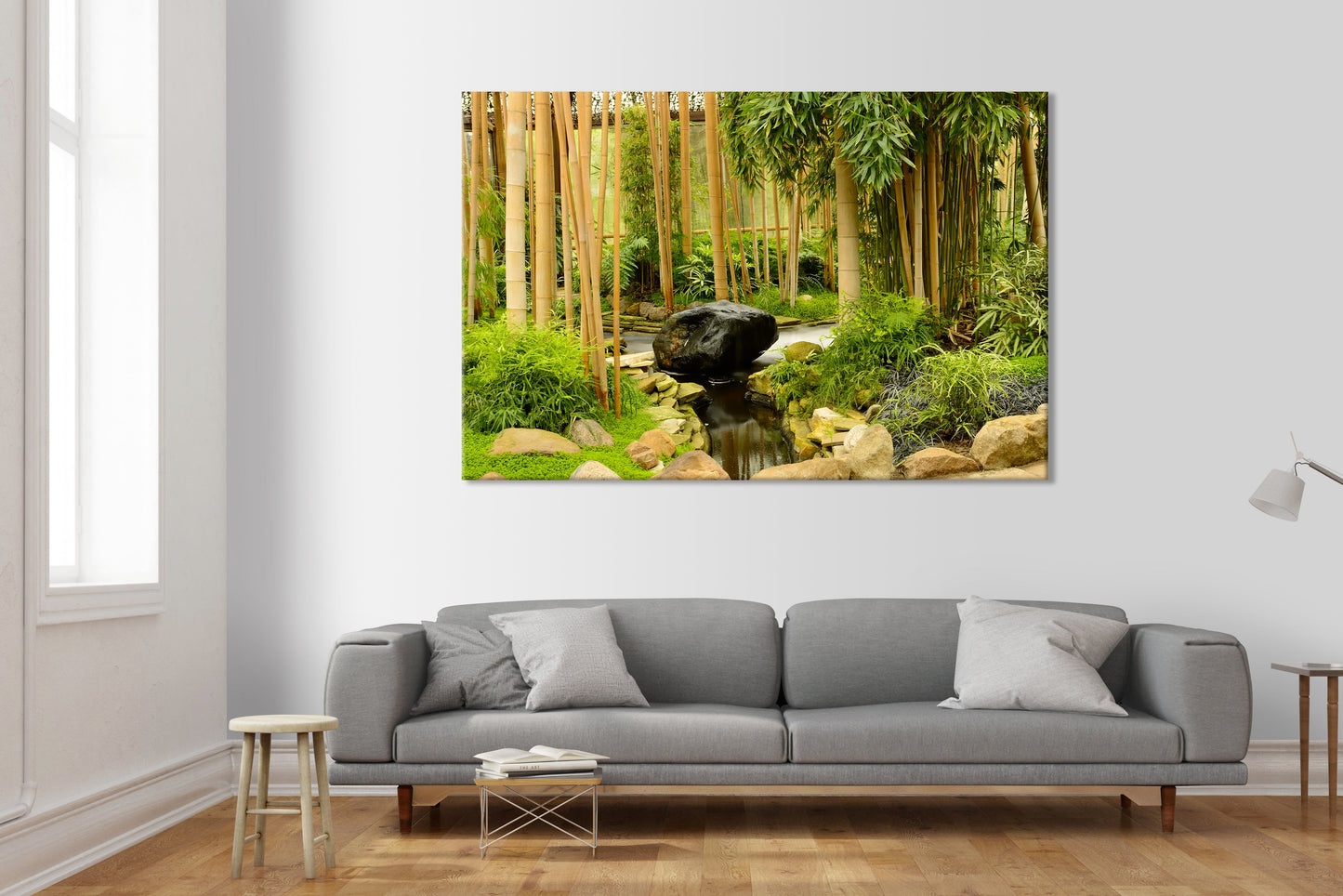Giardino Zen di rilassamento - Quadro Canvas su telaio in legno - PlastiWood (14554811)