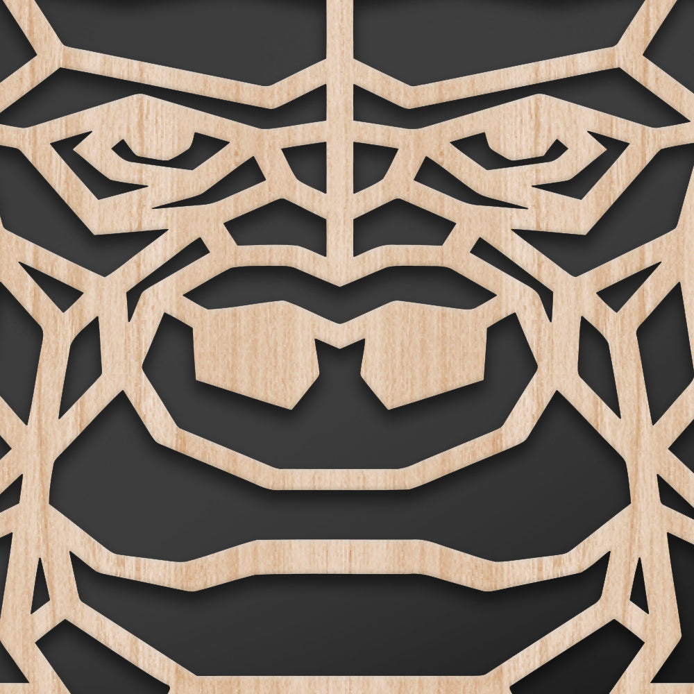 GORILLA - Quadro arredo LASERCUT composito Legno e PVC - PlastiWood (14554875)