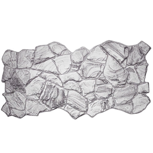 GRAFITE - Pannello finta pietra in PVC 98x50cm kit di 2 Pz 1 mq - PlastiWood
