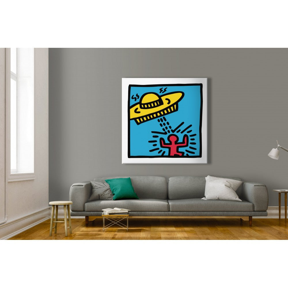 HARING - KIDNAPPING - Quadro Canvas su telaio in legno - PlastiWood (14554963)