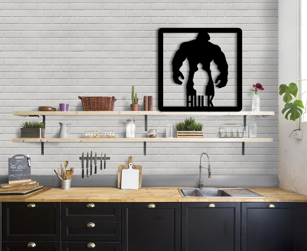 HULK - Quadro moderno in pvc solido 48 x 48cm - PlastiWood (14555102)