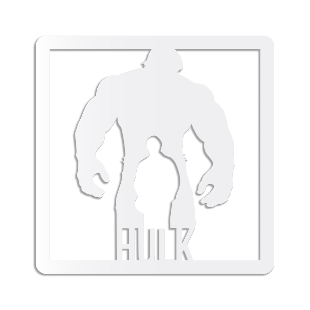 HULK - Quadro moderno in pvc solido 48 x 48cm - PlastiWood (14555103)
