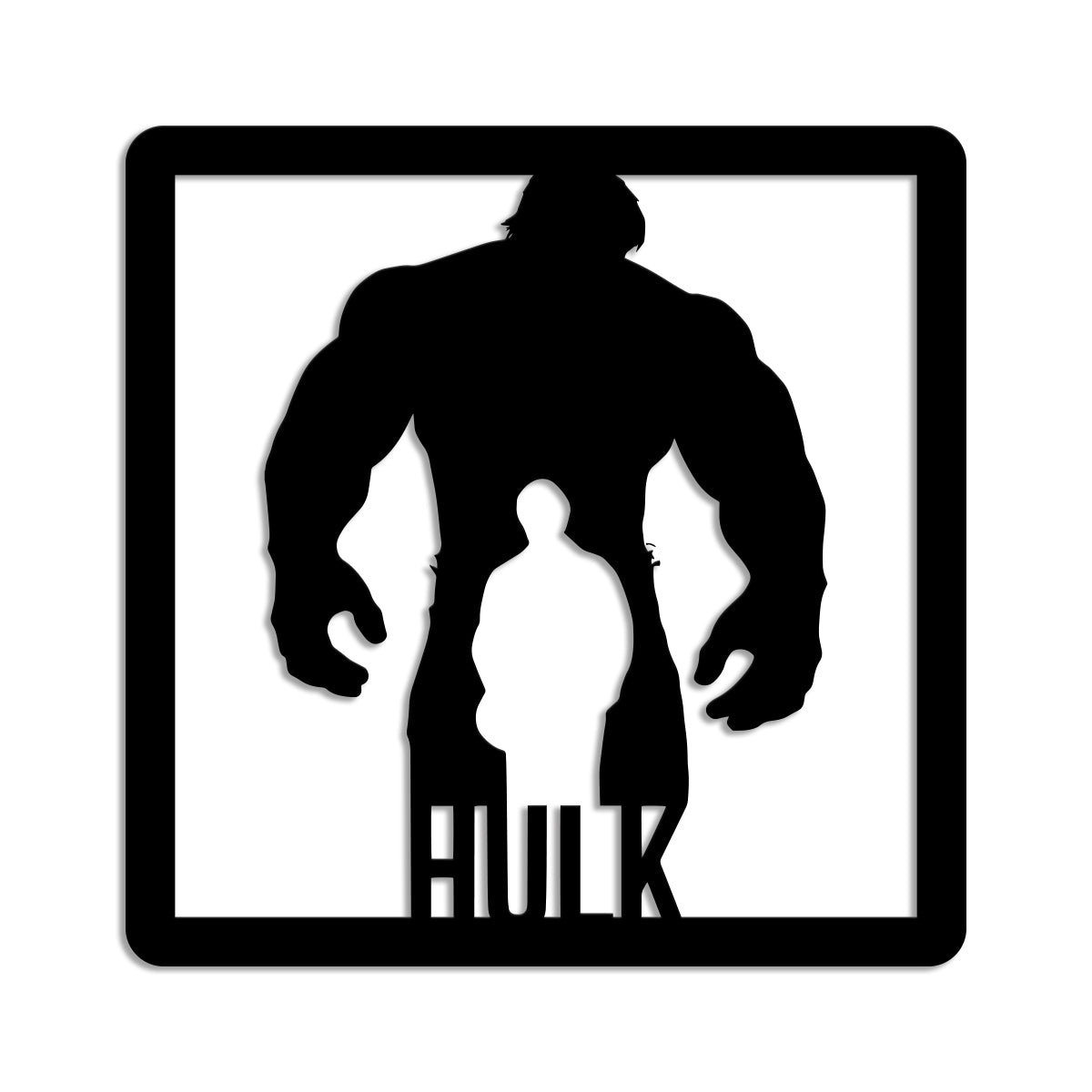 HULK - Quadro moderno in pvc solido 48 x 48cm - PlastiWood (14555104)