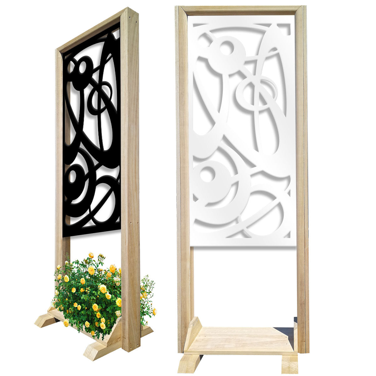 INTERSTELLAR - Separè - Paravento modulabile - 70x190cm - in Legno e PVC - PlastiWood (14555173)