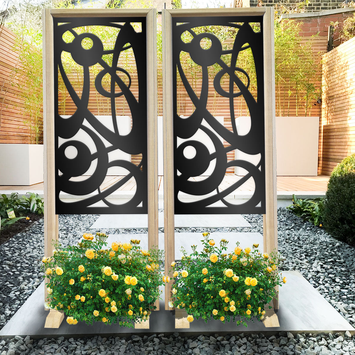 INTERSTELLAR - Separè - Paravento modulabile - 70x190cm - in Legno e PVC - PlastiWood (14555179)