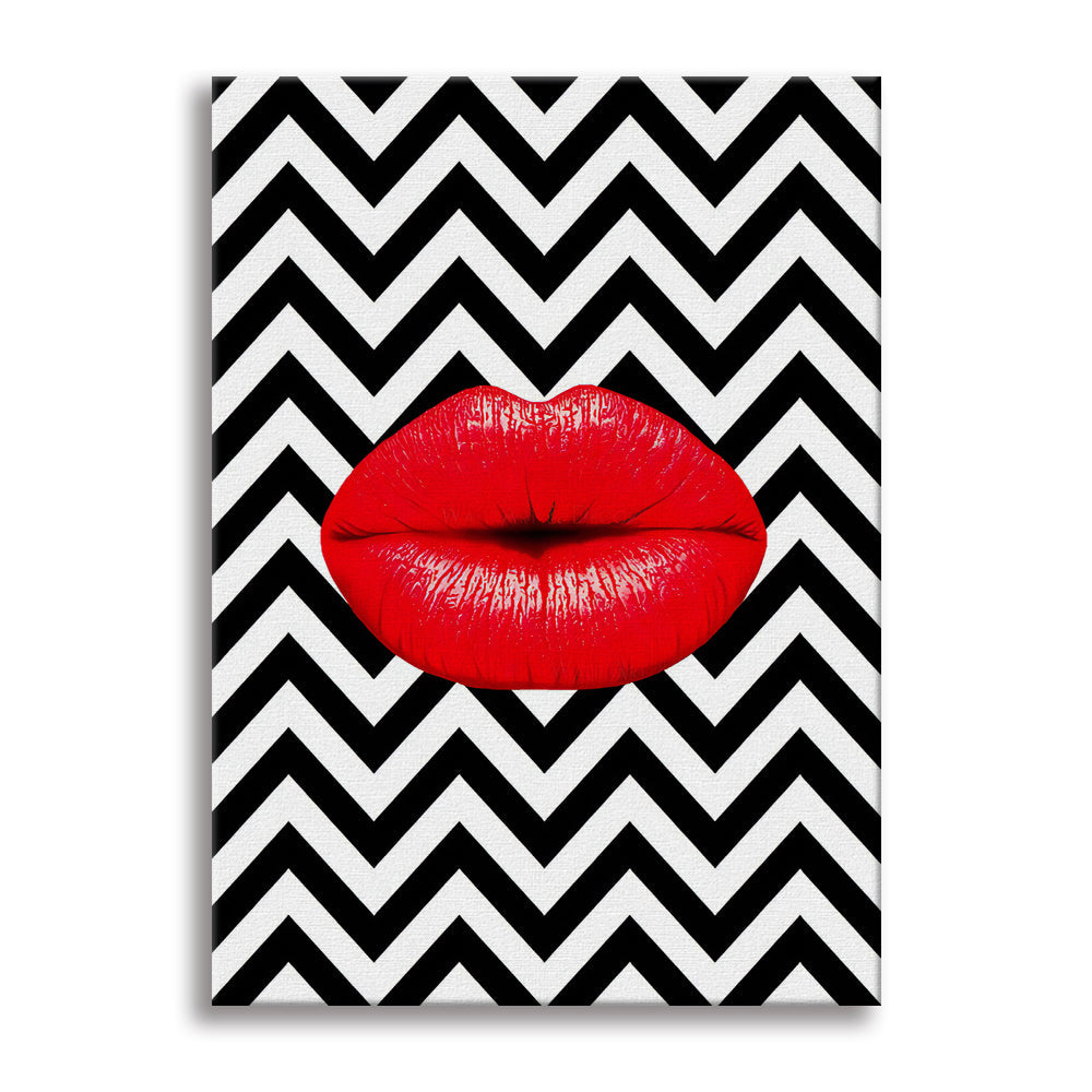 Iptonickiss -  Quadro Canvas Contemporaneo su telaio in legno - PlastiWood (14555210)