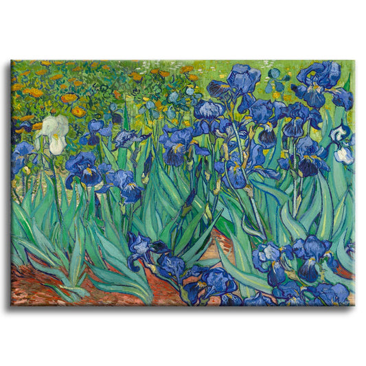 IRISES Van Gogh - Quadro con tela pittorica su telaio in legno - PlastiWood