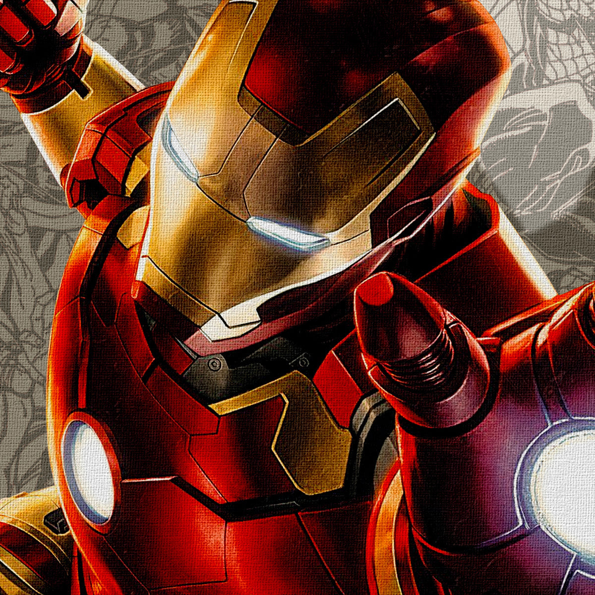 IRONMAN - Fumetto - Quadro Canvas su telaio in legno - PlastiWood (14555219)